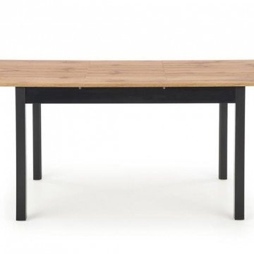 Фото1.Розкладний стіл GREG 124 (168) x74 Halmar дуб вотан / чорний